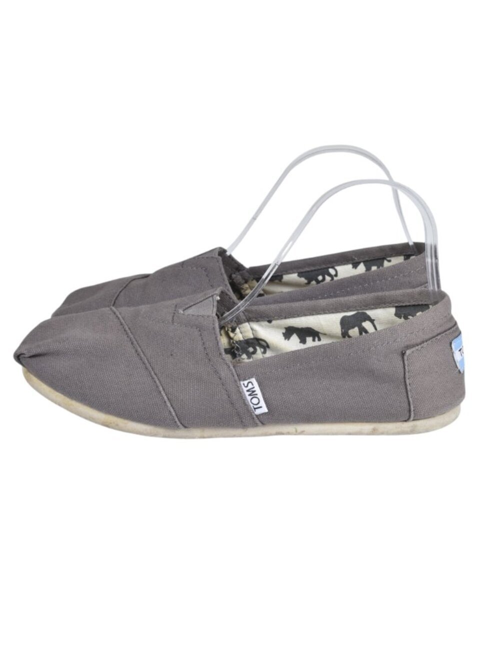 Tom Classic  Canvas Shoes Espadrilles Gray Size 9